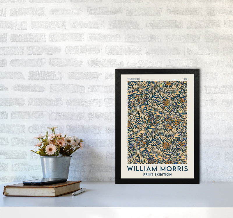 William Morris- Wild Flowers Art Print by Jason Stanley A3 White Frame