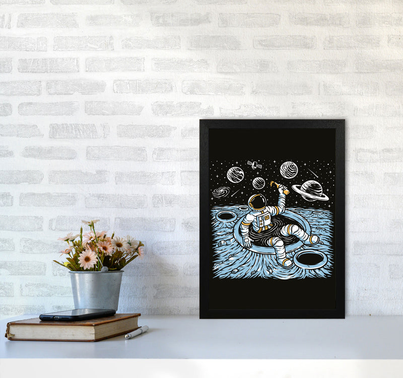 Cold Beer And Zero Gravity Art Print by Jason Stanley A3 White Frame