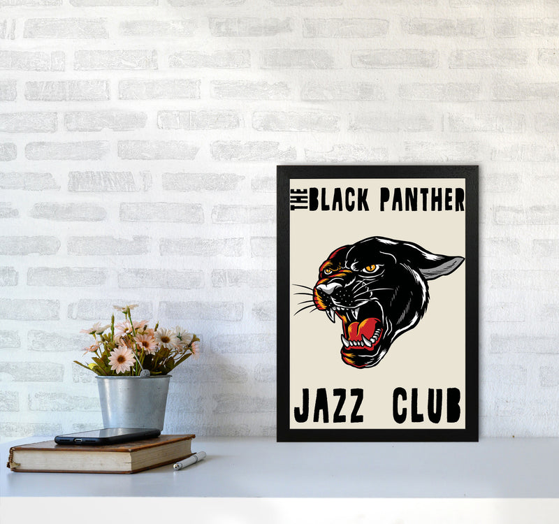 Black Panther Jazz Club II Art Print by Jason Stanley A3 White Frame