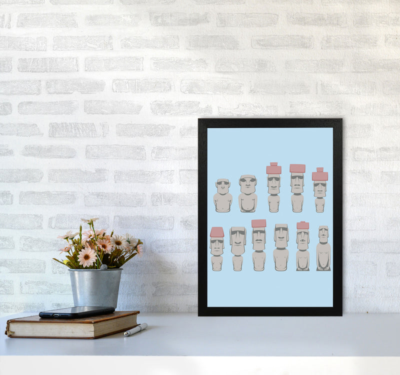 Monolithic Human Figures Art Print by Jason Stanley A3 White Frame