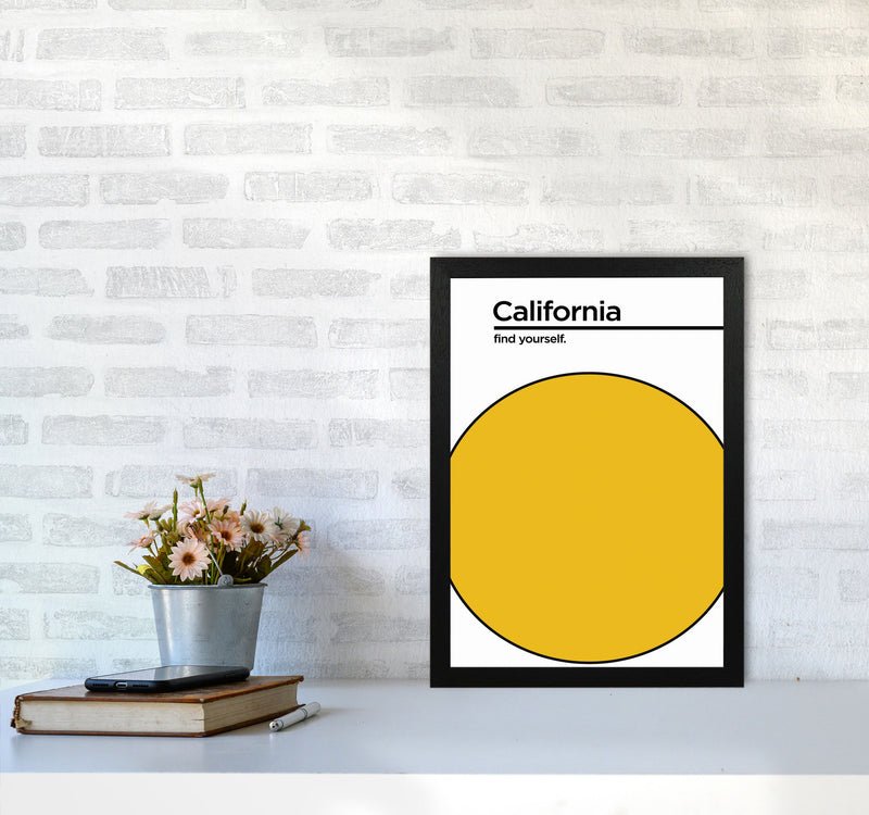 California Find Yourself Art Print by Jason Stanley A3 White Frame