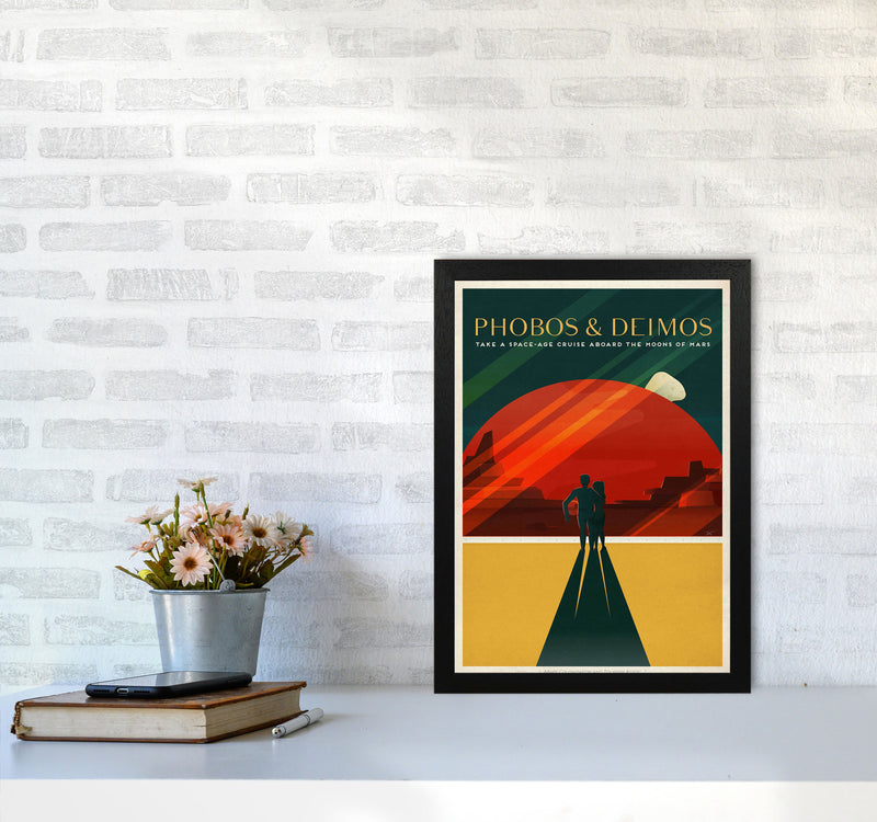 Spacex - Phobos & Deimos Art Print by Jason Stanley A3 White Frame