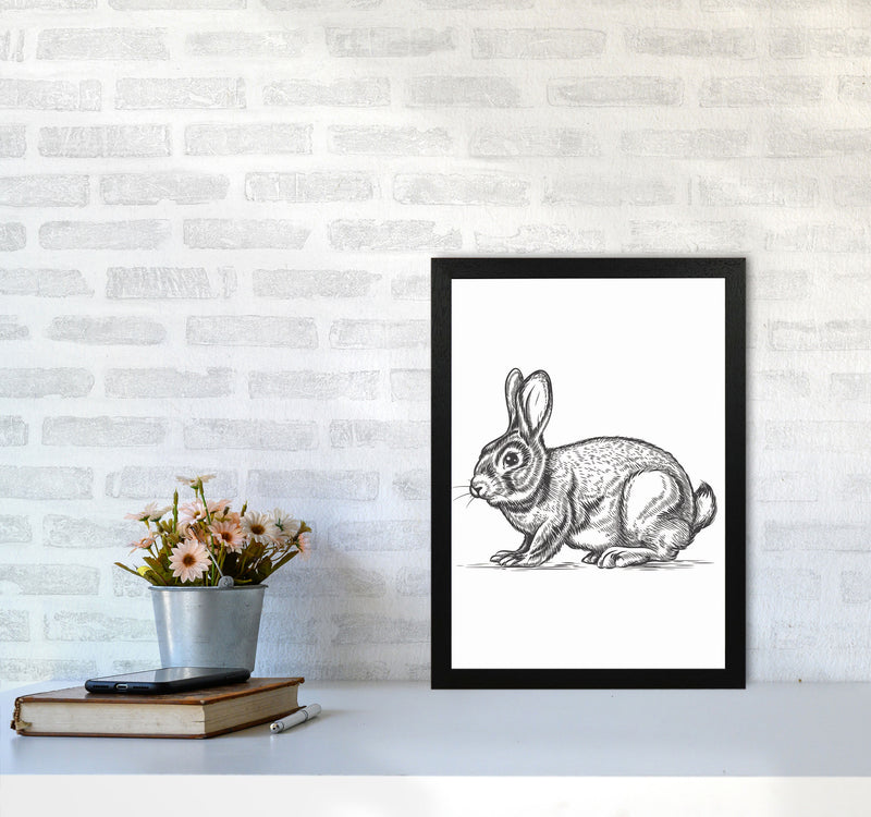 Watch Out For The Bunny Art Print by Jason Stanley A3 White Frame