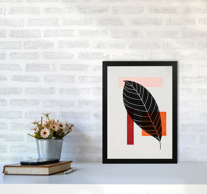 Abstract Leaf Vibe IIII Art Print by Jason Stanley A3 White Frame