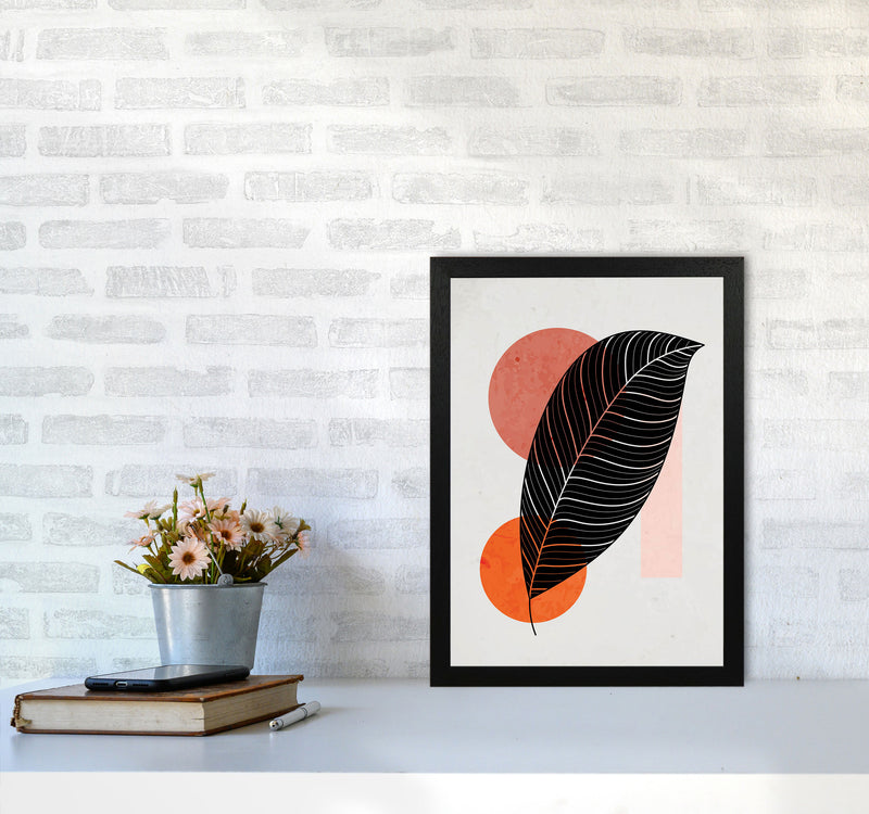 Abstract Leaf Vibe III Art Print by Jason Stanley A3 White Frame