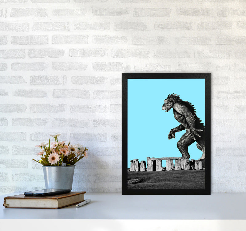 Attack On Stonehenge 2 Art Print by Jason Stanley A3 White Frame