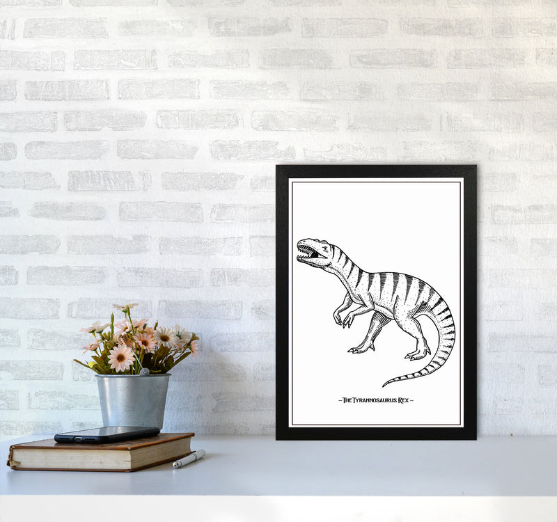 The Tyrannosaurus Rex Art Print by Jason Stanley A3 White Frame