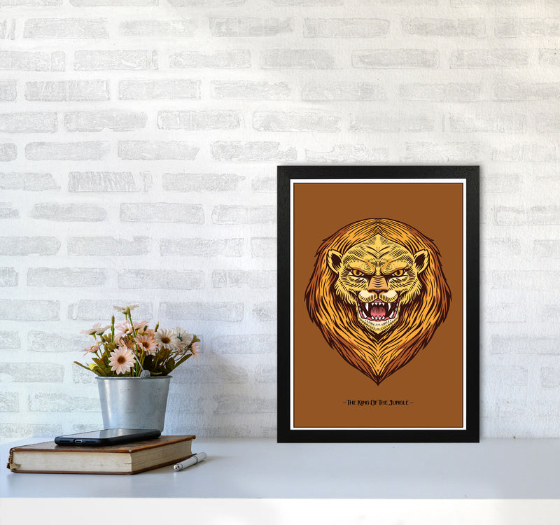 The King Of The Jungle Art Print by Jason Stanley A3 White Frame