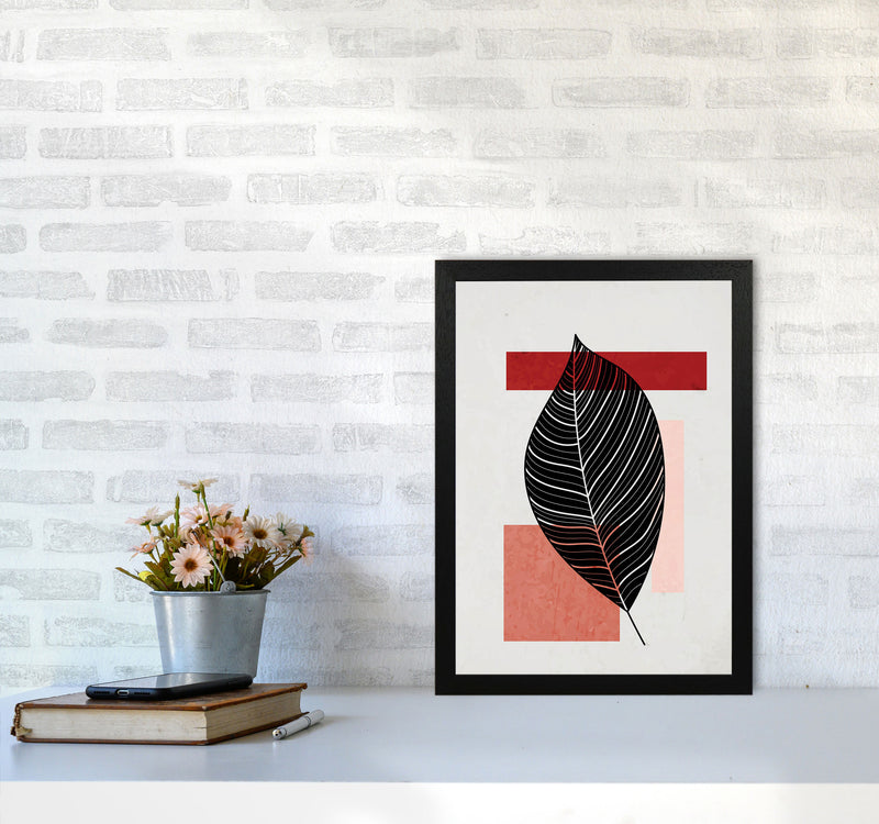 Abstract Leaf Vibe II Art Print by Jason Stanley A3 White Frame