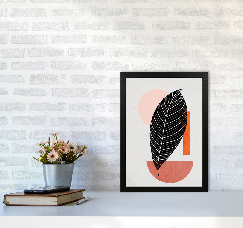 Abstract Leaf Vibe I Art Print by Jason Stanley A3 White Frame