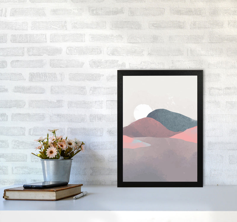 Minimal Landscape 3 Art Print by Jason Stanley A3 White Frame