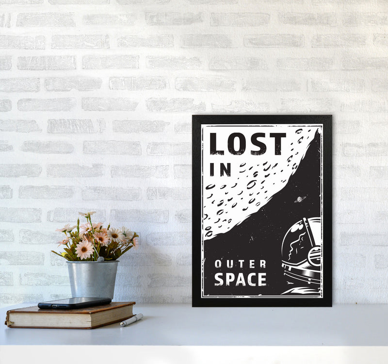 Lost In Outer Space Art Print by Jason Stanley A3 White Frame