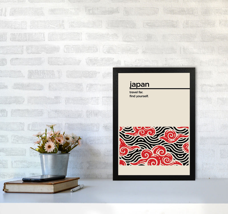 Japan Find Yourself Art Print by Jason Stanley A3 White Frame