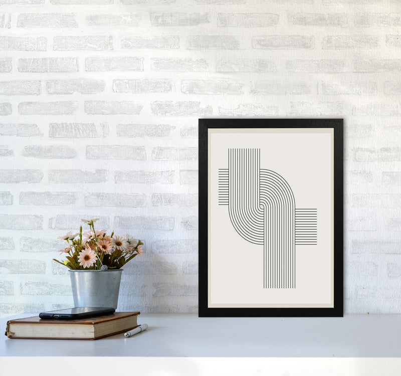 Modern Geometric 3 Art Print by Jason Stanley A3 White Frame