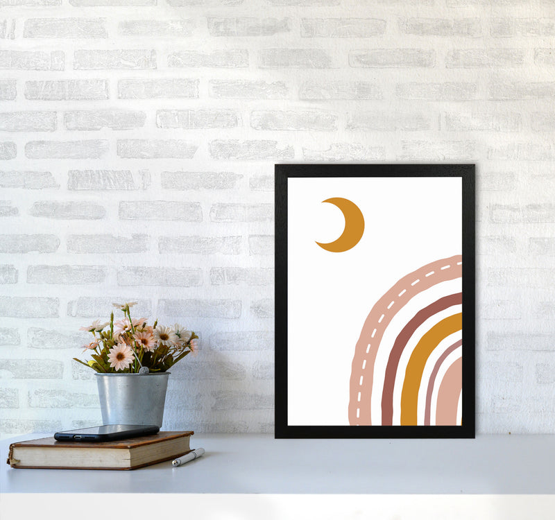 Abstract Moonvibes Art Print by Jason Stanley A3 White Frame