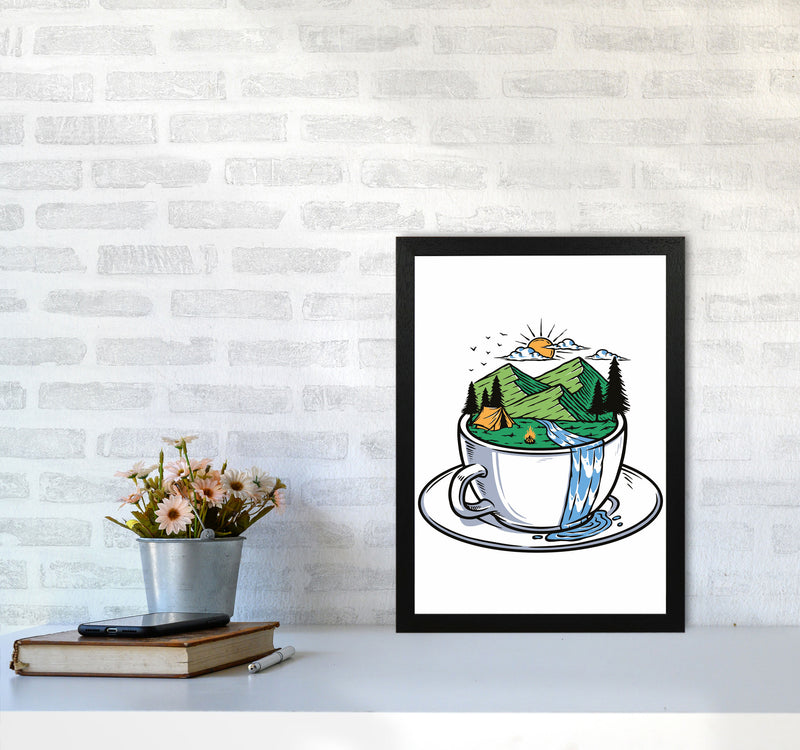 But First, Nature Art Print by Jason Stanley A3 White Frame