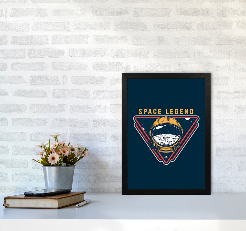 Space Legend Blue Art Print by Jason Stanley A3 White Frame