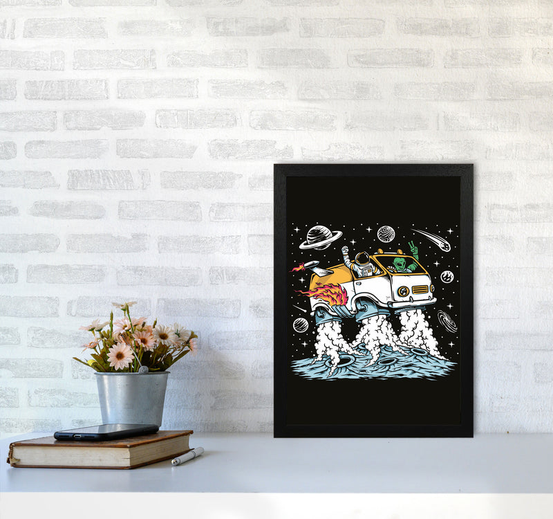 The Good Time Gang Art Print by Jason Stanley A3 White Frame