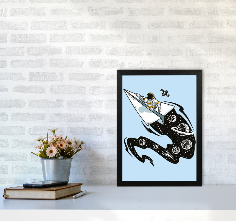 Flying Thru Space Art Print by Jason Stanley A3 White Frame