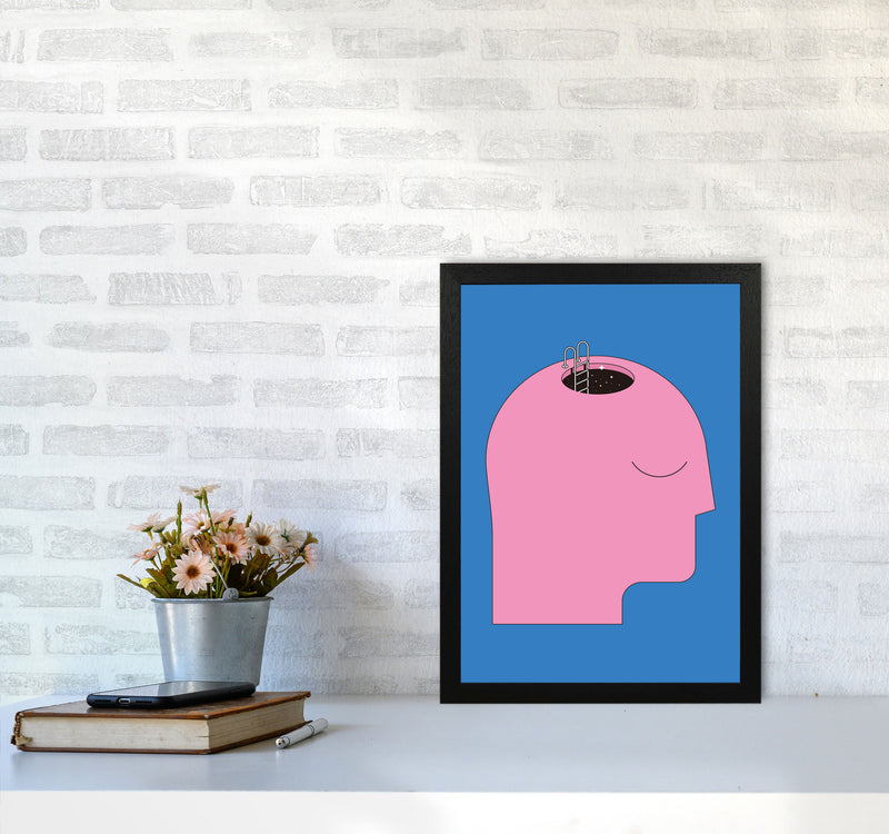 Keep An Open Mind Art Print by Jason Stanley A3 White Frame