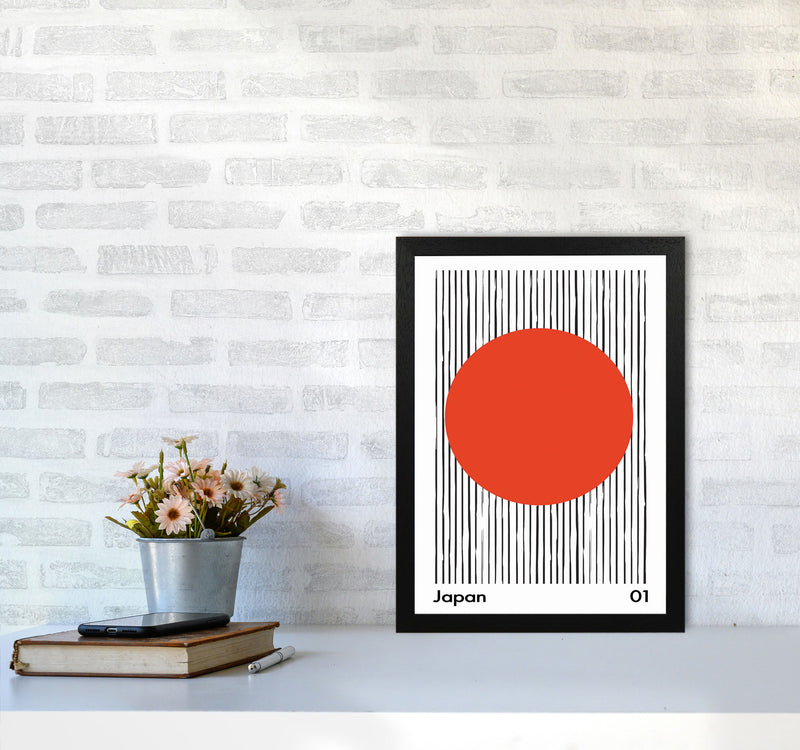 Japan Midcentury Art Print by Jason Stanley A3 White Frame