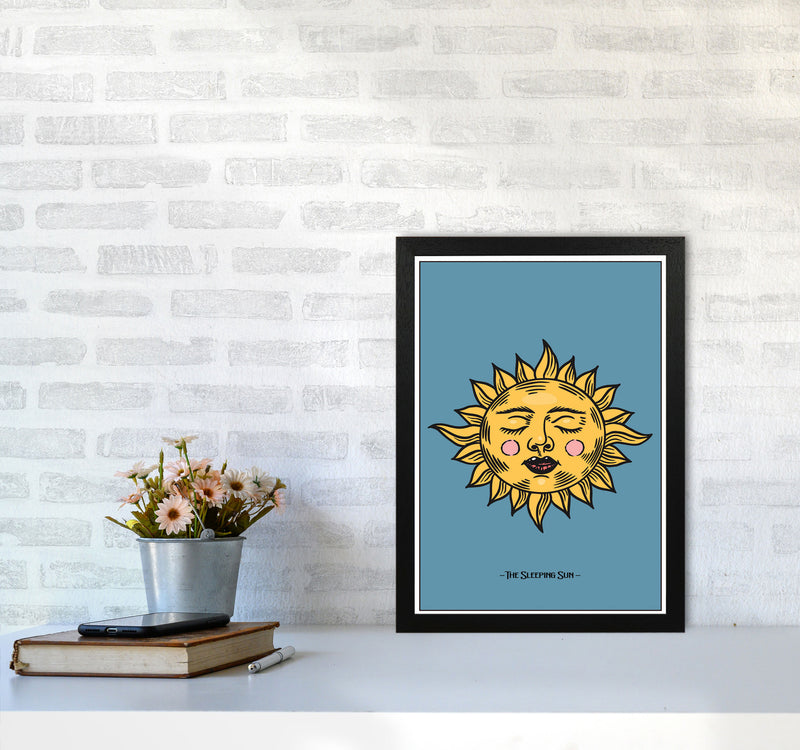 The Sleeping Sun Art Print by Jason Stanley A3 White Frame