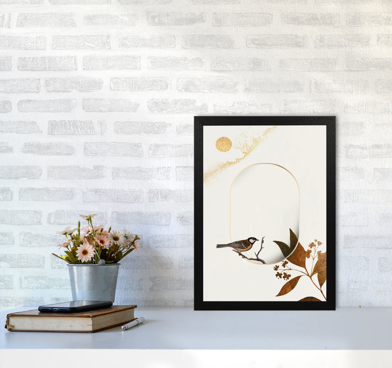 Bird On A Branch Art Print by Jason Stanley A3 White Frame