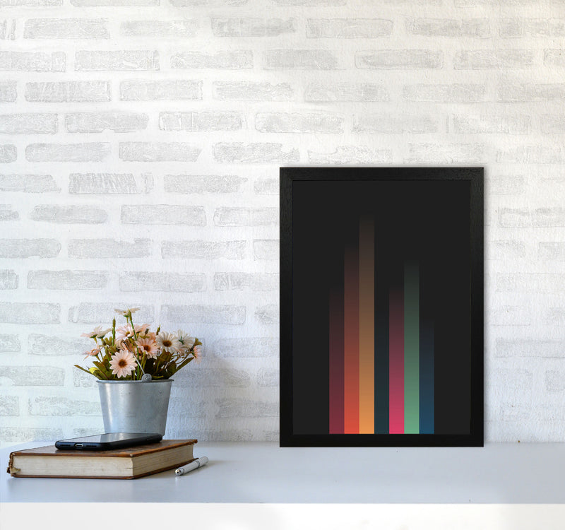 Faded Stripes 3 Art Print by Jason Stanley A3 White Frame