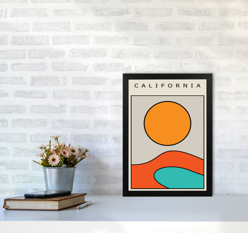 California Vibe Art Print by Jason Stanley A3 White Frame