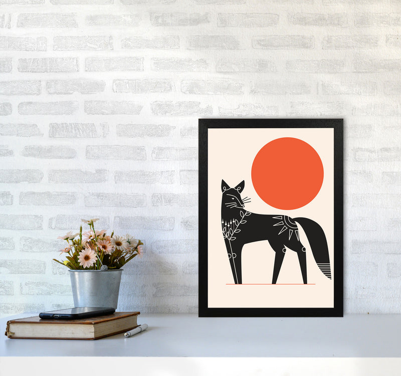 Fox And The Sun Art Print by Jason Stanley A3 White Frame