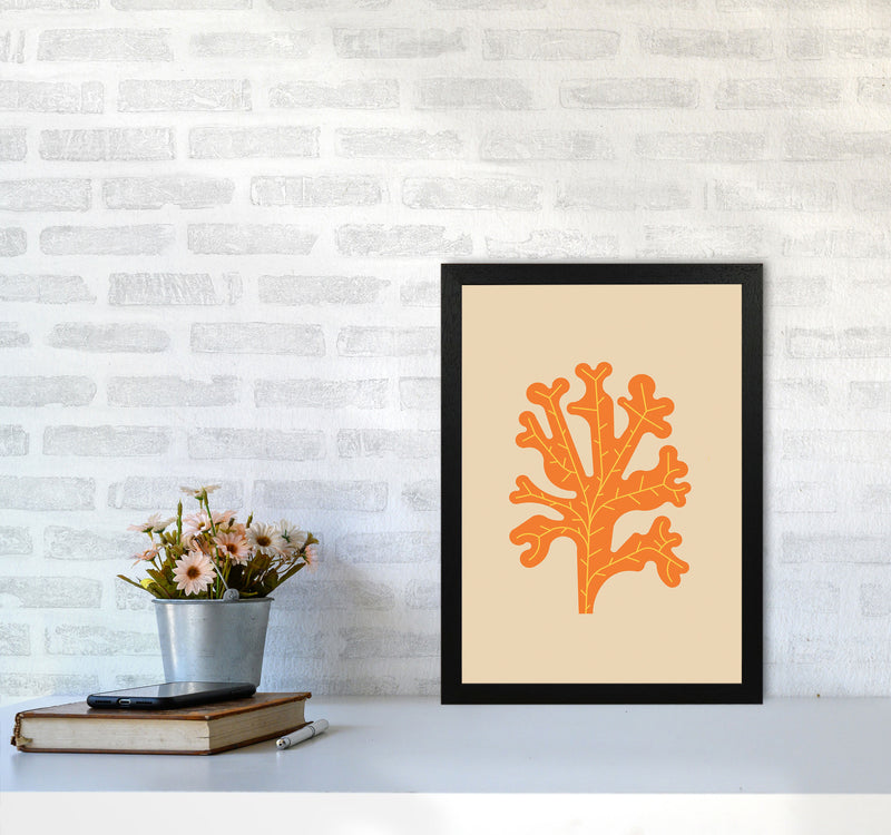 Orange Seaweed Art Print by Jason Stanley A3 White Frame