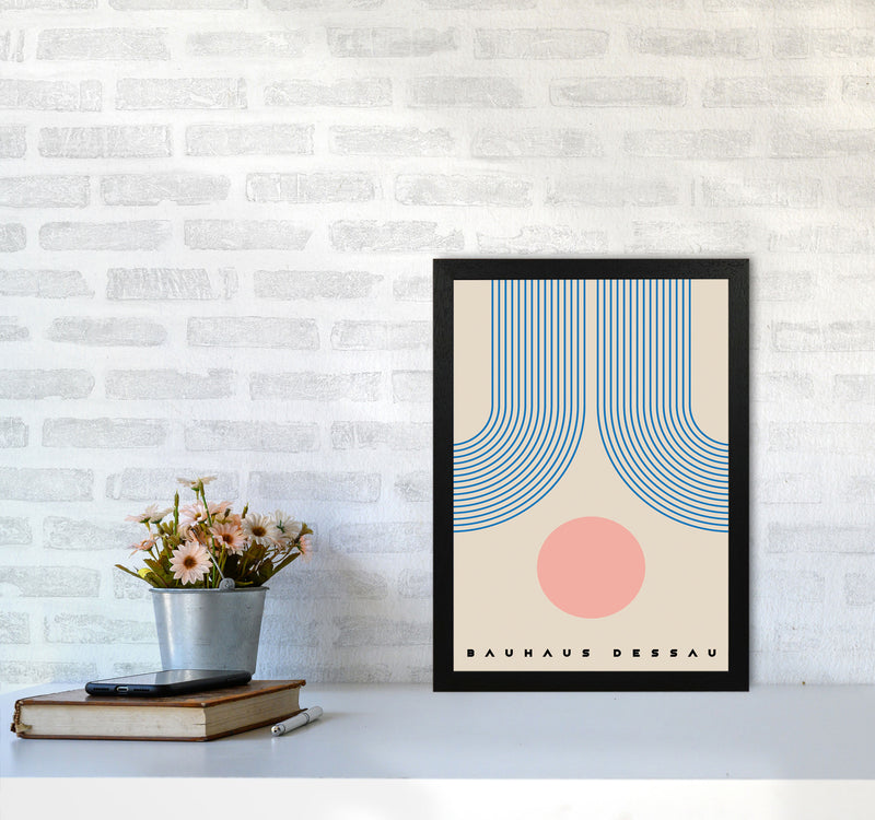 Bauhaus Design Art Print by Jason Stanley A3 White Frame
