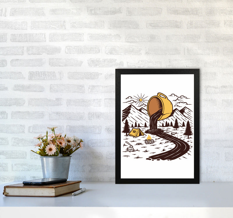 Coffee Is Life Art Print by Jason Stanley A3 White Frame