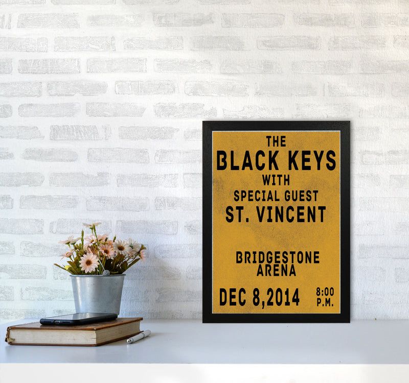 The Black Keys Art Print by Jason Stanley A3 White Frame