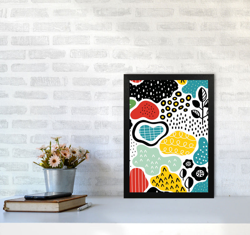 Nature Doodle Art Print by Jason Stanley A3 White Frame