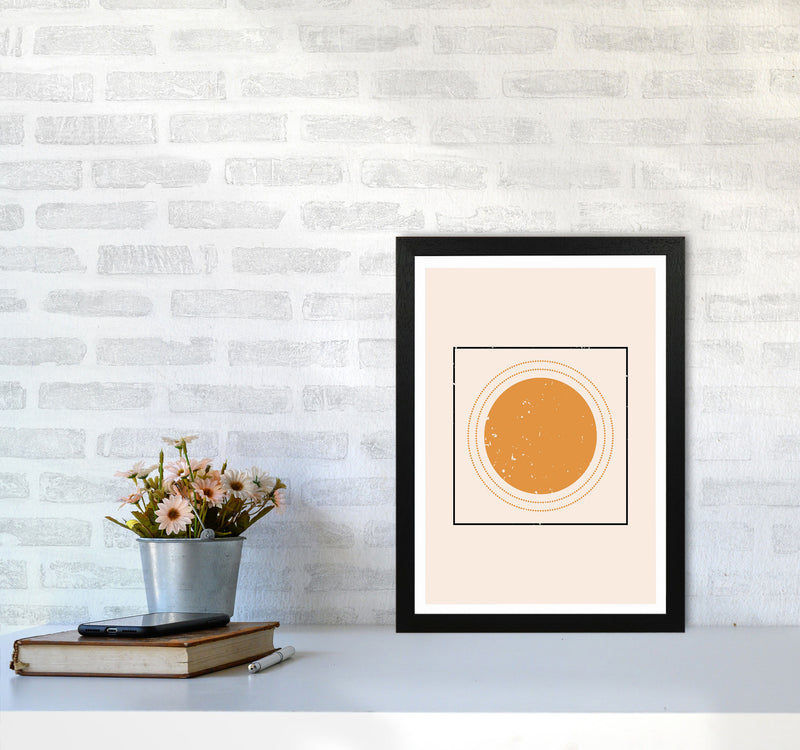 Abstract Sun Art Print by Jason Stanley A3 White Frame