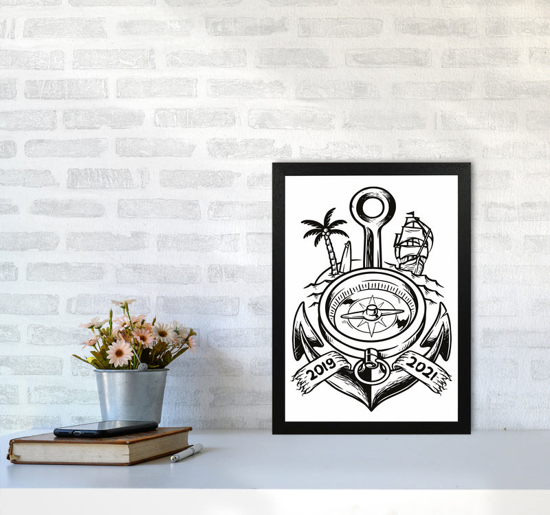 Yarrrrrrrrrr Art Print by Jason Stanley A3 White Frame