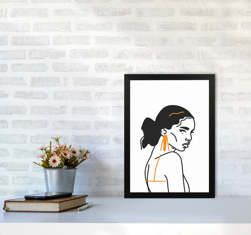 Strong Woman Art Print by Jason Stanley A3 White Frame