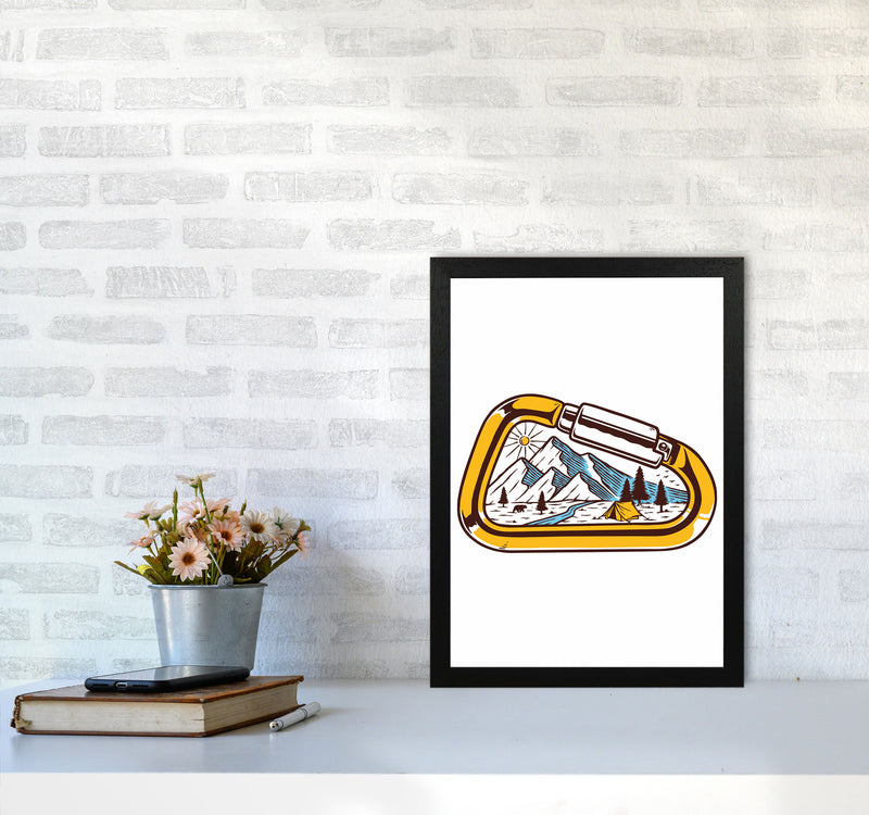 Caribiner Art Print by Jason Stanley A3 White Frame