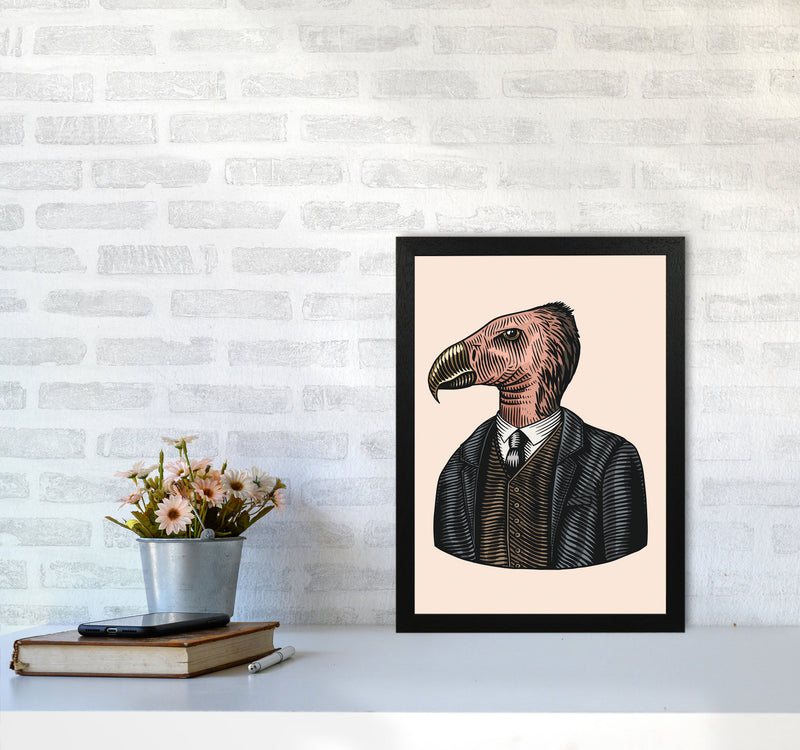 Mr. Condor Art Print by Jason Stanley A3 White Frame