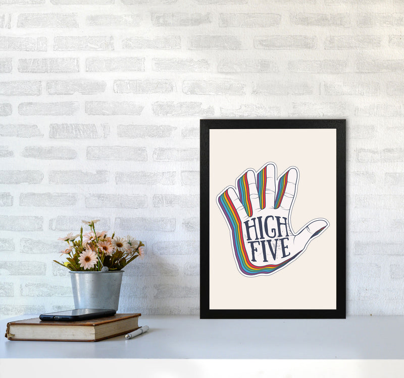 High Five!! Art Print by Jason Stanley A3 White Frame