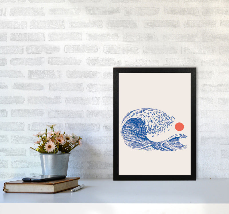 The Wave II Art Print by Jason Stanley A3 White Frame