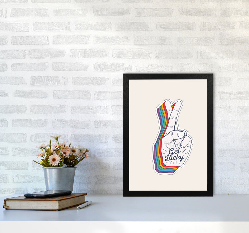 Get Lucky!! Art Print by Jason Stanley A3 White Frame