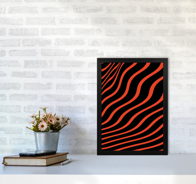 Red Vibes Art Print by Jason Stanley A3 White Frame