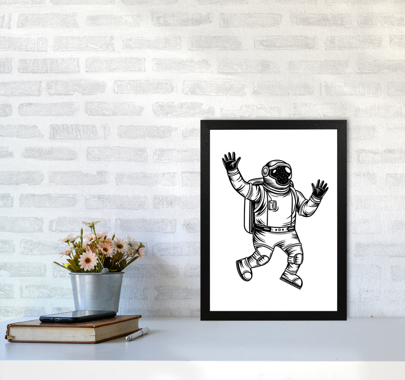 Space Man Art Print by Jason Stanley A3 White Frame