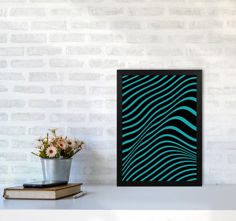 Blue Vibes Art Print by Jason Stanley A3 White Frame