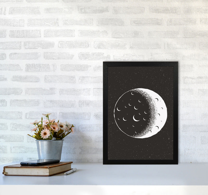 Moon Vibes Art Print by Jason Stanley A3 White Frame