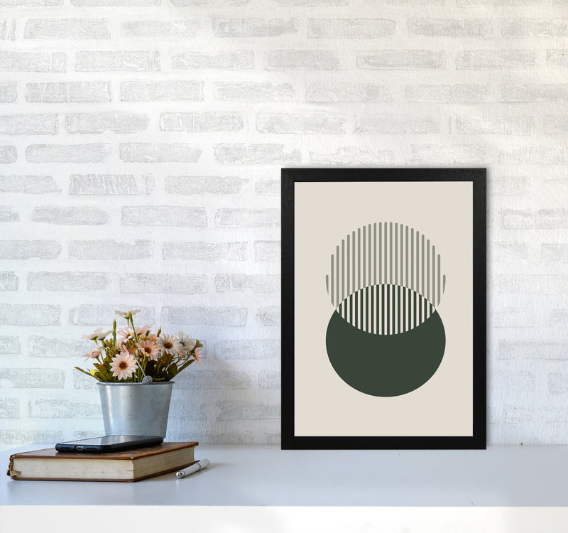 Minimal Abstract Circles III Art Print by Jason Stanley A3 White Frame
