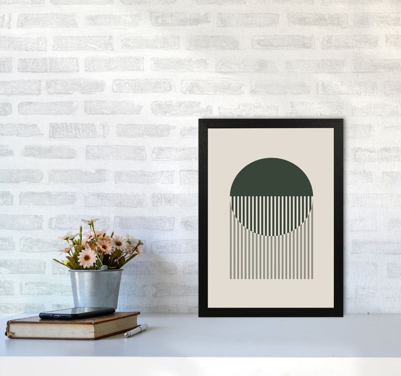Minimal Abstract Circles IIII Art Print by Jason Stanley A3 White Frame
