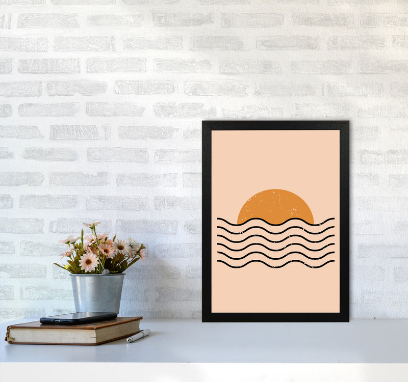 Boho Sunset Art Print by Jason Stanley A3 White Frame